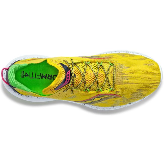 Saucony - pantofi alergare pentru barbati Kinvara 14 - galben sulf alb