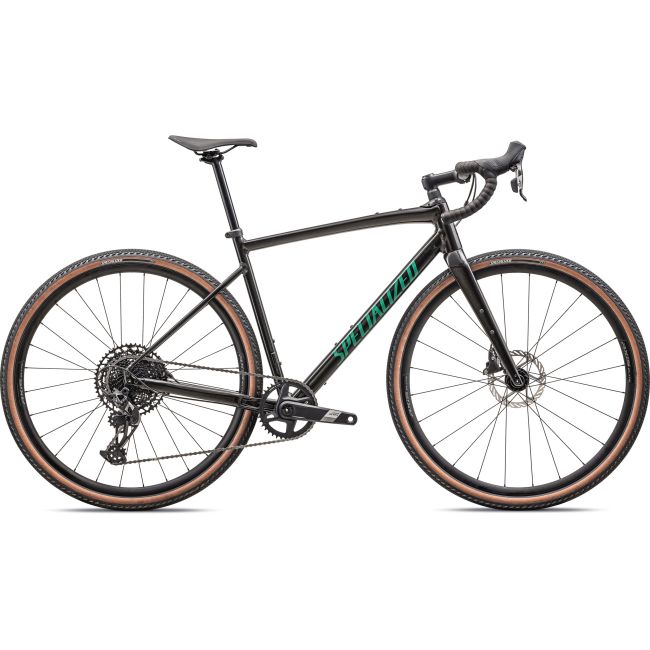 Specialized - bicicleta sosea Diverge Comp E5 - verde Gloss Metallic Obsidian | Metallic Pine Green - Marime 56