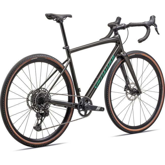 Specialized - bicicleta sosea Diverge Comp E5 - verde Gloss Metallic Obsidian | Metallic Pine Green - Marime 56