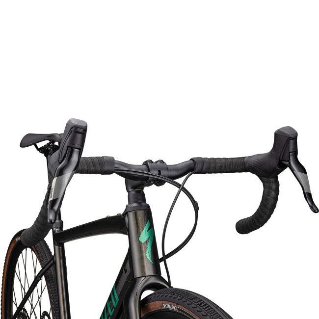 Specialized - bicicleta sosea Diverge Comp E5 - verde Gloss Metallic Obsidian | Metallic Pine Green - Marime 56