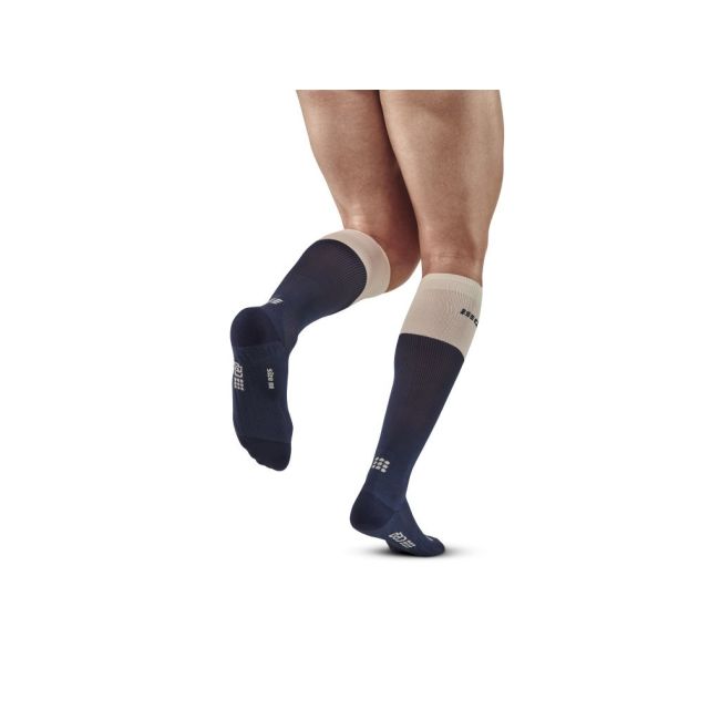 CEP - sosete compresie inalte - Bloom Socks Running tall - Blue
