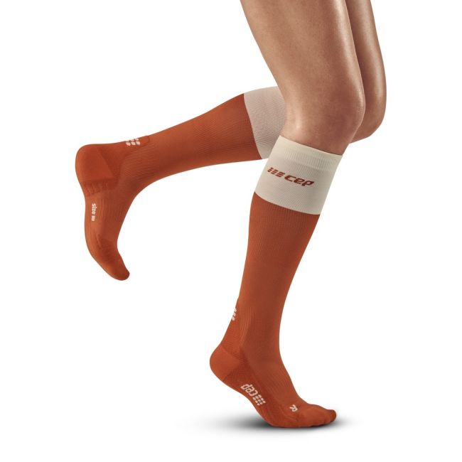 CEP - sosete compresie inalte - Bloom Socks Running tall W - Ginger