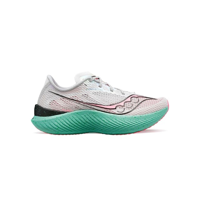 Saucony - pantofi alergare pentru femei - Endorphin pro 3 - fog | vizipink