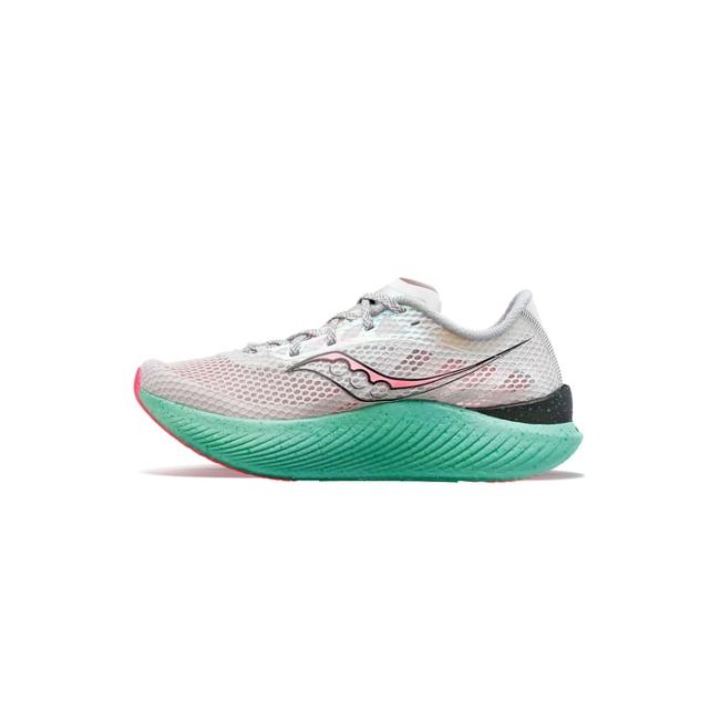 Saucony - pantofi alergare pentru femei - Endorphin pro 3 - fog | vizipink