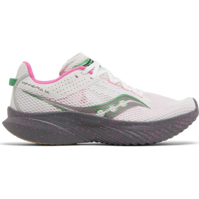 Saucony - pantofi alergare pentru femei - Kinvara 14 - white | gravel
