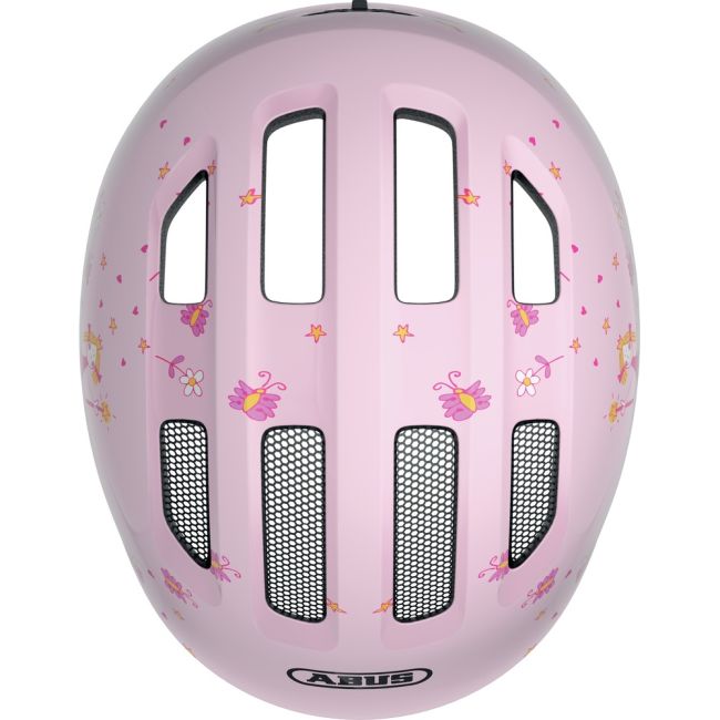 Abus - casca ciclism copii Smiley 3.0 - roz deschis model printesa