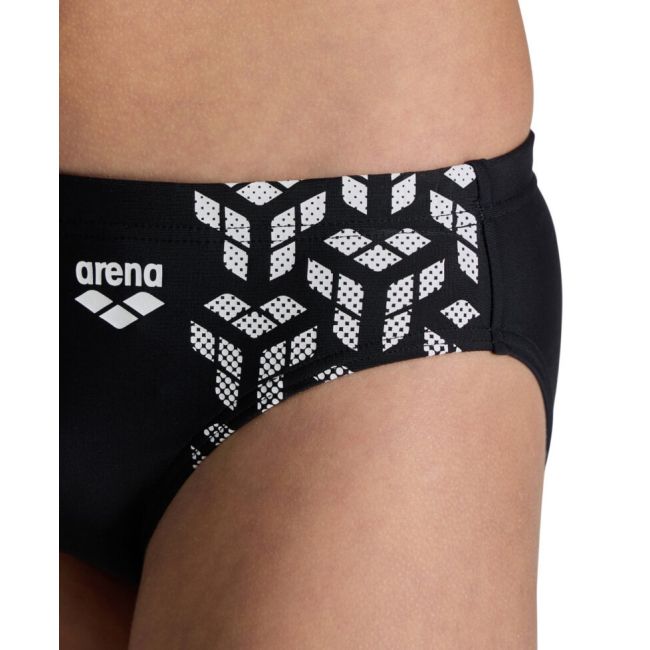 Arena - costum inot baieti - slip - Kikko Swim Brief - Black | White