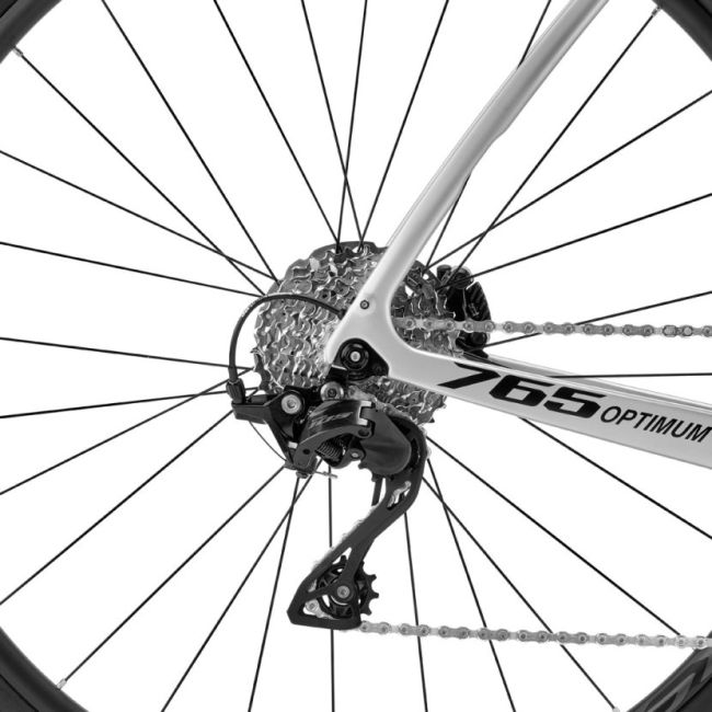 Look - bicicleta sosea de anduranta - Optimum 2 Disc - Shimano 105 - argintiu - rosu