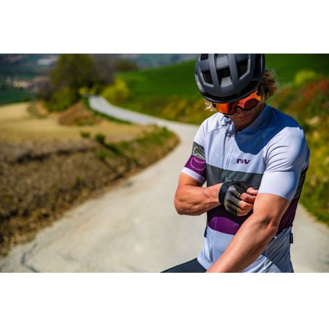 Northwave - tricou ciclism cu maneca scurta barbati Blade Air - alb gri mov inchis