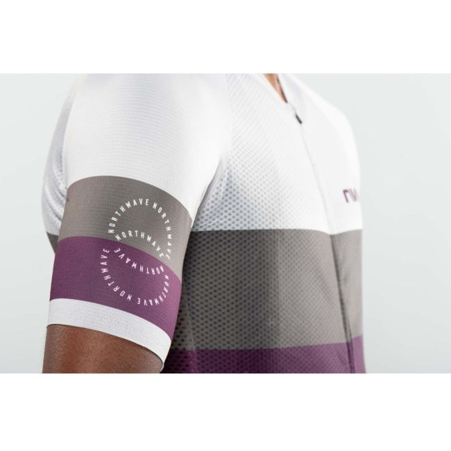 Northwave - tricou ciclism cu maneca scurta barbati Blade Air - alb gri mov inchis