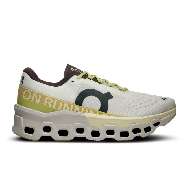 On Cloudmonster 2 - pantofi alergare pentru barbati - alb galben deschis Undyed | Zest