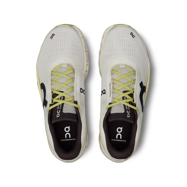 On Cloudmonster 2 - pantofi alergare pentru barbati - alb galben deschis Undyed | Zest