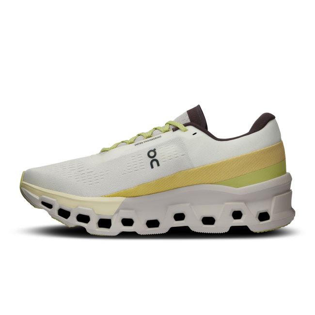 On Cloudmonster 2 - pantofi alergare pentru barbati - alb galben deschis Undyed | Zest