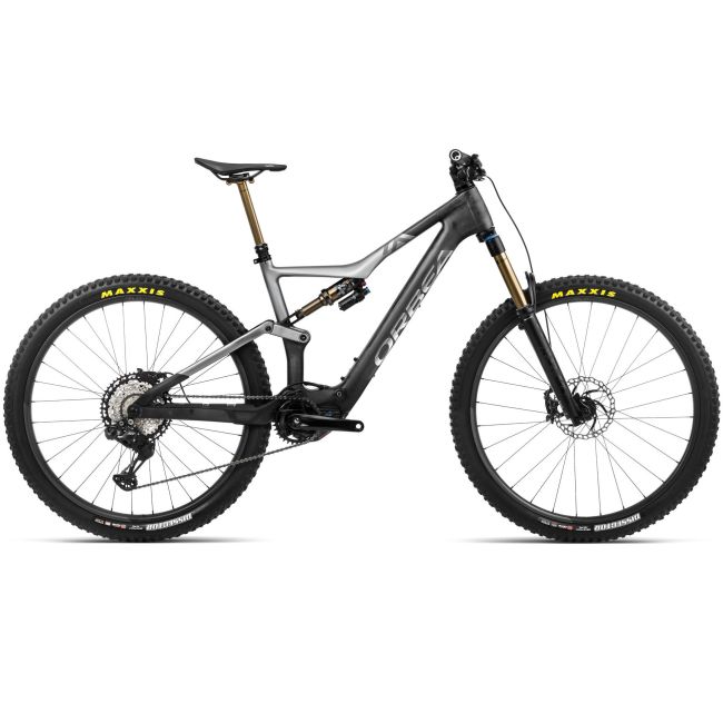 Orbea RISE M-TEAM Cabon Raw-Shark Grey (Matt) - măsura S - bicicletă electrică eMTB Trail