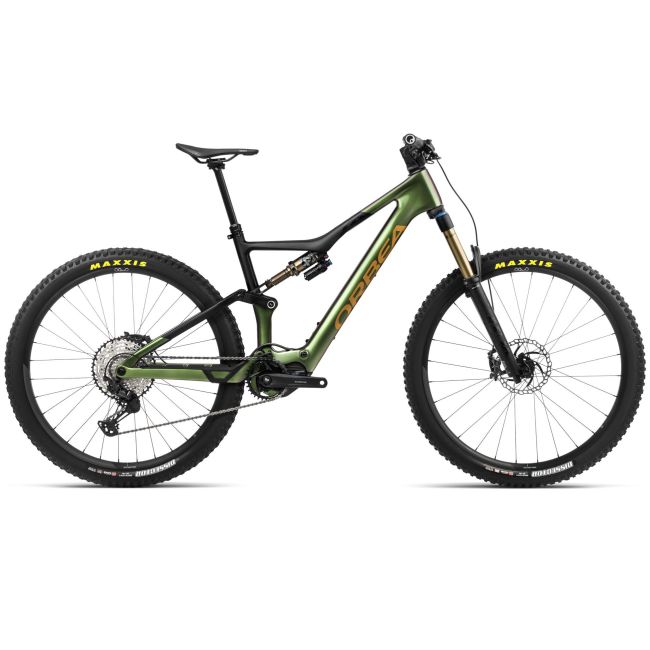 Orbea RISE M10 Chameleon Goblin Green (Gloss)-Black (Matt) - măsura S - bicicletă electrică eMTB Trail