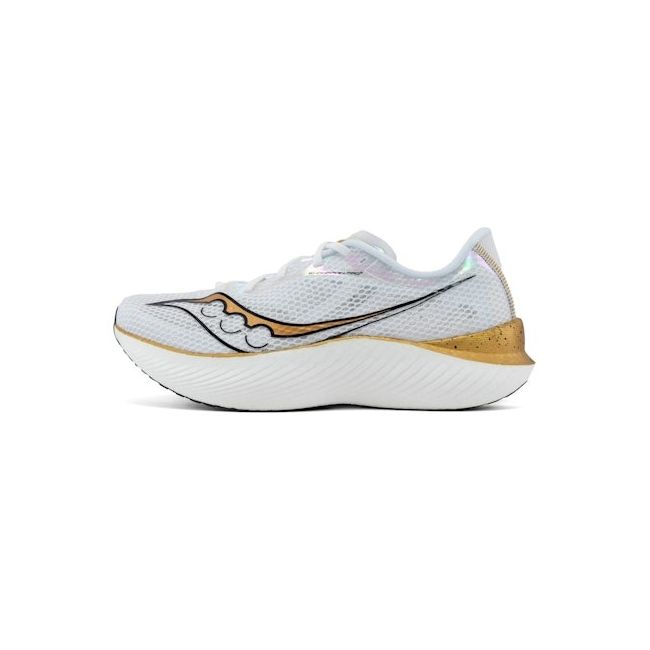 Saucony - pantofi alergare pentru barbati - Endorphin Pro 3 - white I gold