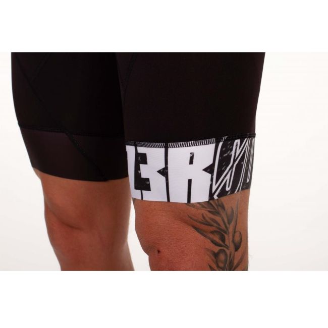 Z3R0D - Costum triatlon cu maneca scurta barbati START TTSUIT trisuit - negru gri strobo light