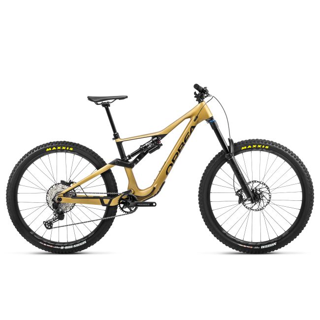 Bicicletă MTB Enduro full suspension Orbea RALLON M20 - Golden Sand | Black (Matt)