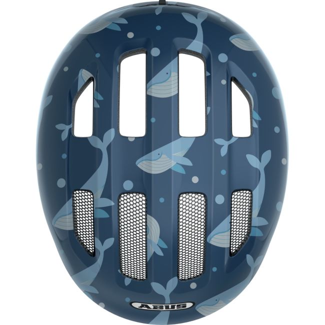 Abus - casca ciclism copii Smiley 3.0 - albastru inchis balene