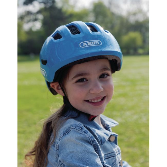 Abus - casca ciclism copii Smiley 3.0 - mov inchis model stelute