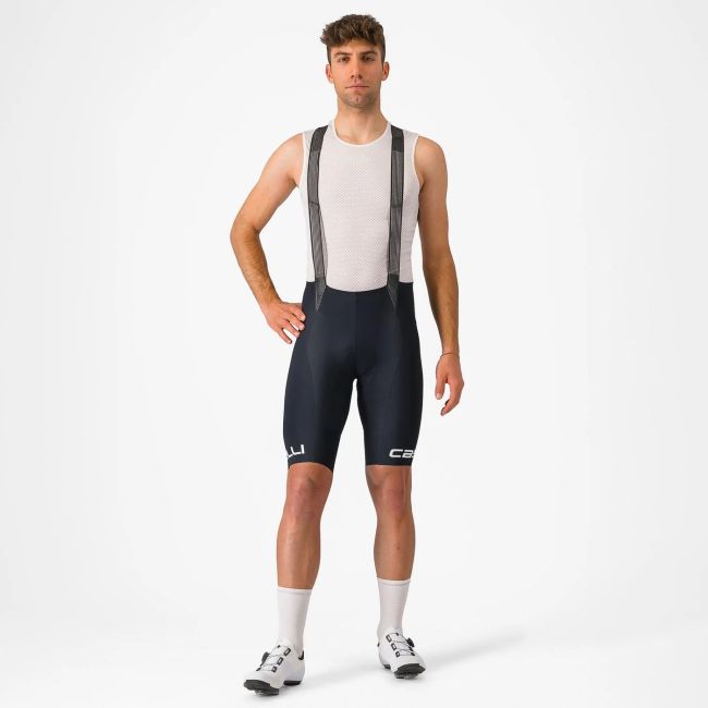 Castelli - pantaloni scurti ciclism barbati Free Aero RC Classic Bibshort - negru alb