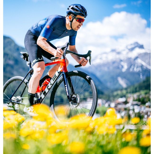 Castelli - pantaloni scurti ciclism barbati Free Aero RC Classic Bibshort - visiniu gri inchis