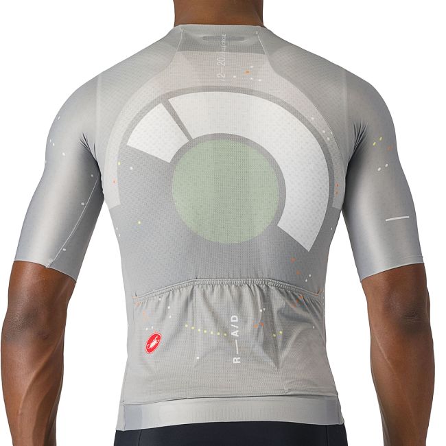 Castelli - tricou ciclism cu maneca scurta pentru barbati R-A/D Jersey - multicolor gri
