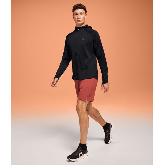 On Cloud - jacheta vreme rece barbati cu fermoar si gluga Climate Zip Hoodie - negru