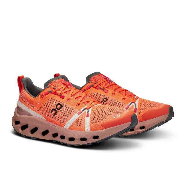 On - pantofi alergare trail - Cloudsurfer Trail - portocaliu roz Flame | Dustrose