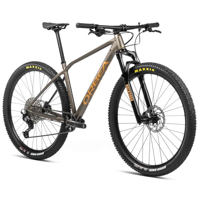 Bicicletă MTB XC hardtail Orbea ALMA H20 - Taupe Brown (Matt) | Mango (Gloss)