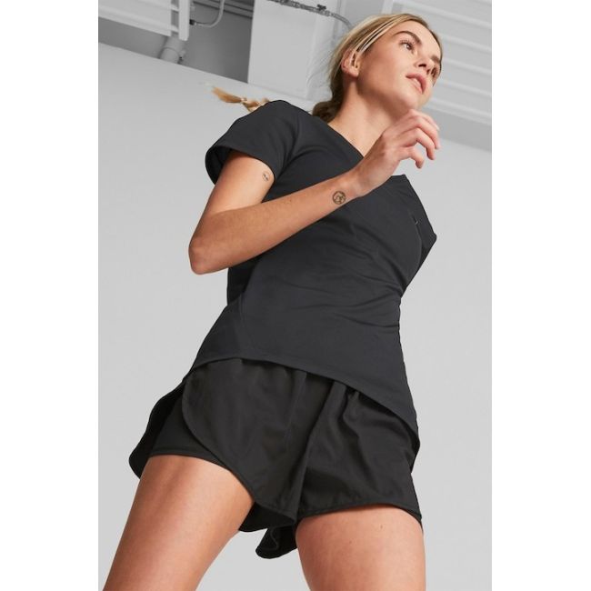 Puma - pantaloni scurti pentru femei 2 in 1 - Run Favourite Woven 2 in 1 3" W - negru