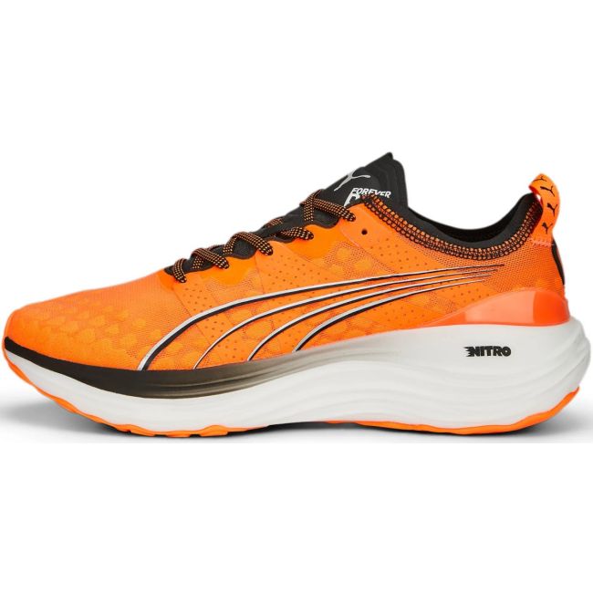 Puma - pantofi alergare pentru barbati ForeverRun NITRO - portocaliu Ultra alb negru