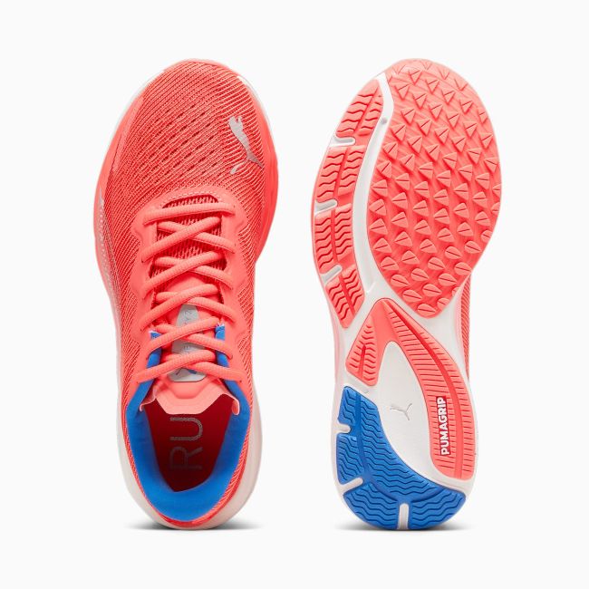 Puma - pantofi alergare pentru femei Velocity Nitro 2 - portocaliu Orhidee alb albastru Ultra