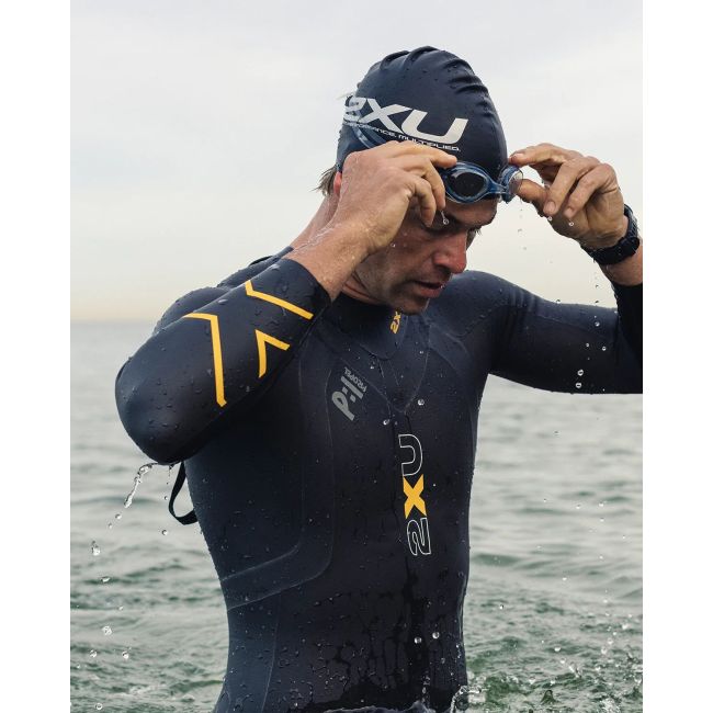 2XU - costum neopren P:1 Propel Wetsuit pentru barbati - negru portocaliu