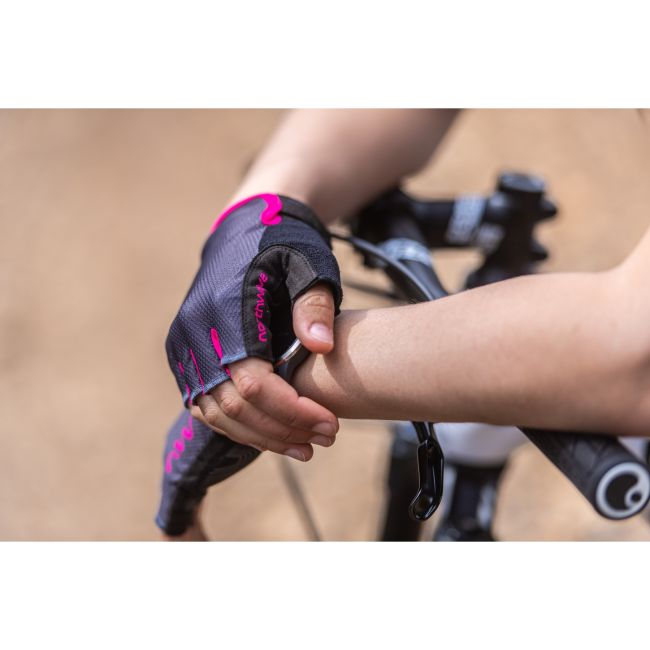 Northwave - manusi ciclism degete scurte pentru femei Active - negru albastru mov irizat