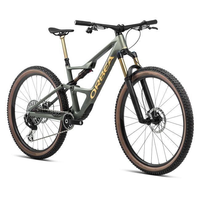 Orbea OCCAM SL M30 - bicicleta MTB Trail full suspension 29" - Spaceship Green - Corn Yellow (Matt) -- custom Kashima upgrade