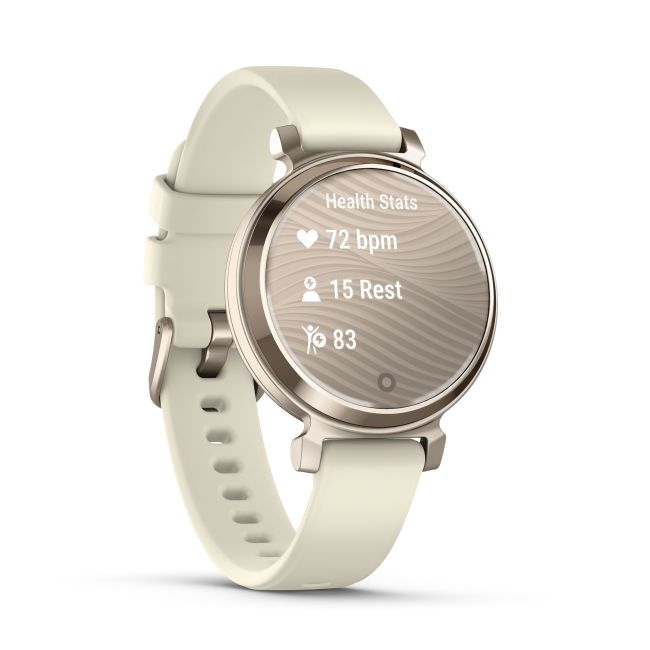 Garmin - Lily 2 smartwatch - crem auriu - curea nucă de cocos din silicon