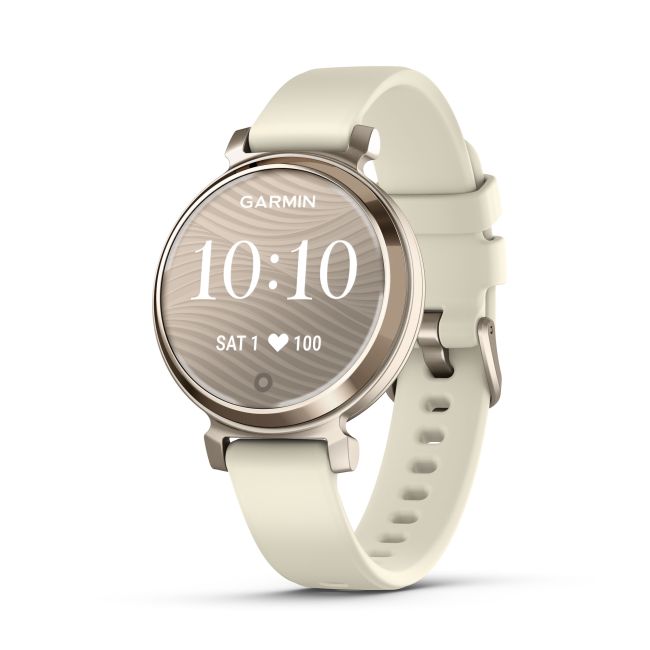Garmin - Lily 2 smartwatch - crem auriu - curea nucă de cocos din silicon