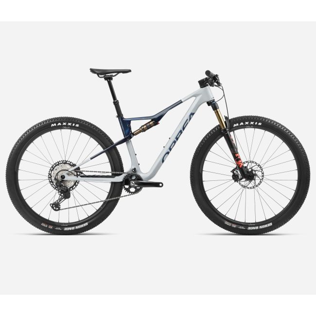 Orbea OIZ M10 Halo Silver-Blue Carbon View (Gloss) - măsura S - bicicletă MTB XC full suspension