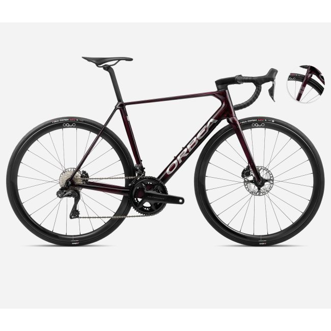 Orbea ORCA M20iTEAM Wine Red-Titanium (Gloss) - măsura 47 - bicicletă șosea racing