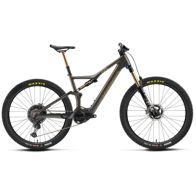 Orbea Rise M-LTD - bicicleta electrica full suspension 29" carbon - culoare custom MyO Rainbow-Gold