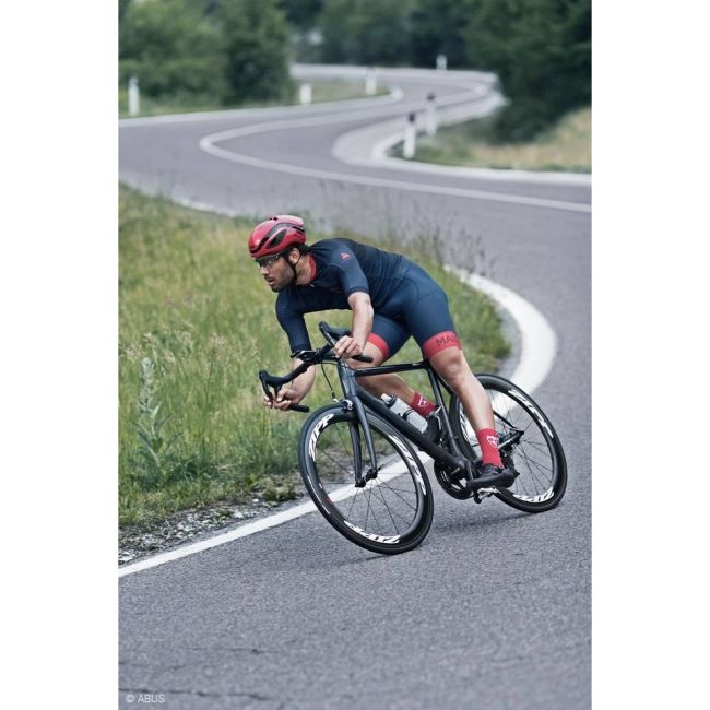 Abus - casca ciclism sosea Gamechanger - negru catifea