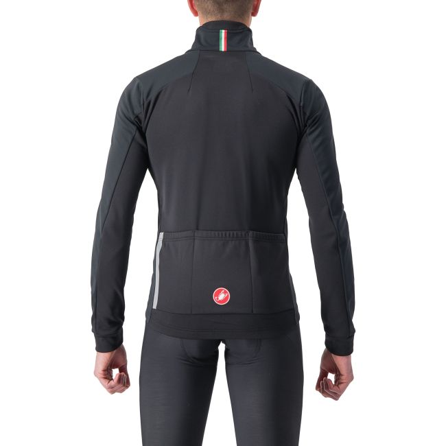 Castelli - Jacheta ciclism vreme rece sau iarna, Entrata Jacket - negru rosu