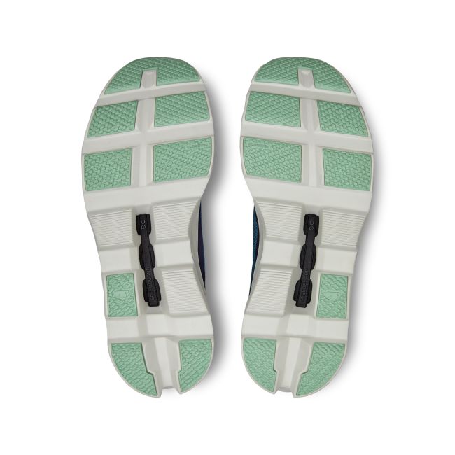 On Cloudmonster - pantofi alergare pentru barbati - albastru deschis prafuit albastru inchis alb