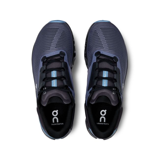 On Cloudstratus 3 - pantofi alergare pentru barbati - albastru inchis wisteria negru albastru deschis