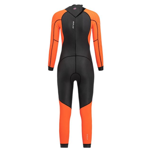 Orca - costum neopren ape deschise pentru femei vizibilitate sporita W Vitalis OpenWater HI VIS wetsuit - negru portocaliu