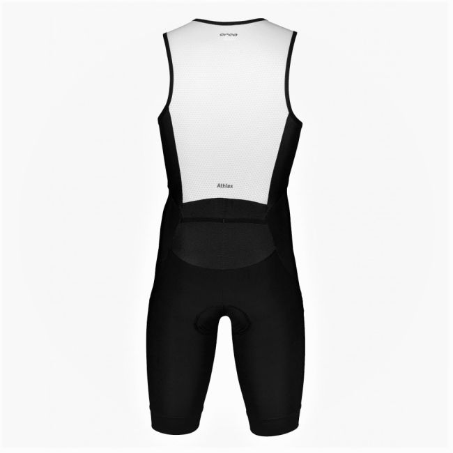 Orca - costum triathlon pentru barbati fara maneci Athlex race SL triSuit - negru alb