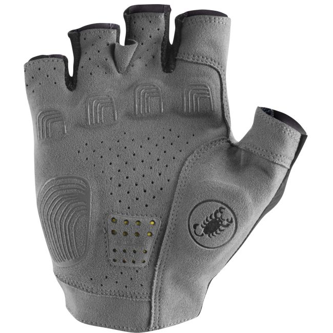 Castelli - manusi ciclism degete scurte Premio gloves - negru gri