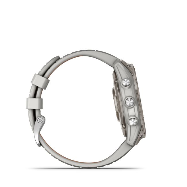 Garmin - fenix 7 Pro Sapphire Solar smartwatch premium cu incarcare solara 47mm - ramă din titanium si curea din silicon gri|portocaliu