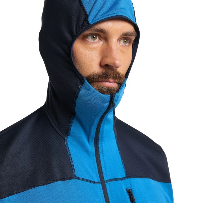 Haglofs - Jacheta fleece barbati L.I.M Mid Fast Hood - alnastru inchis albastru nordic